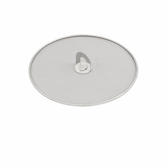 Trianu Splatter Screen for Frying Pan with Fold Flat Knob Fine Mesh Guard Shield and Catcher, 9.8"