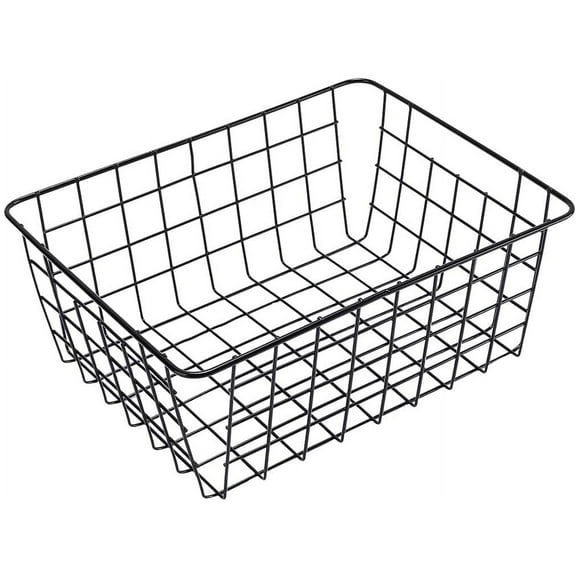 Trianu Wire Storage Baskets, Metal Wire Baskets Pantry Organization and Storage with Handles, 9.44*6.7*4.72