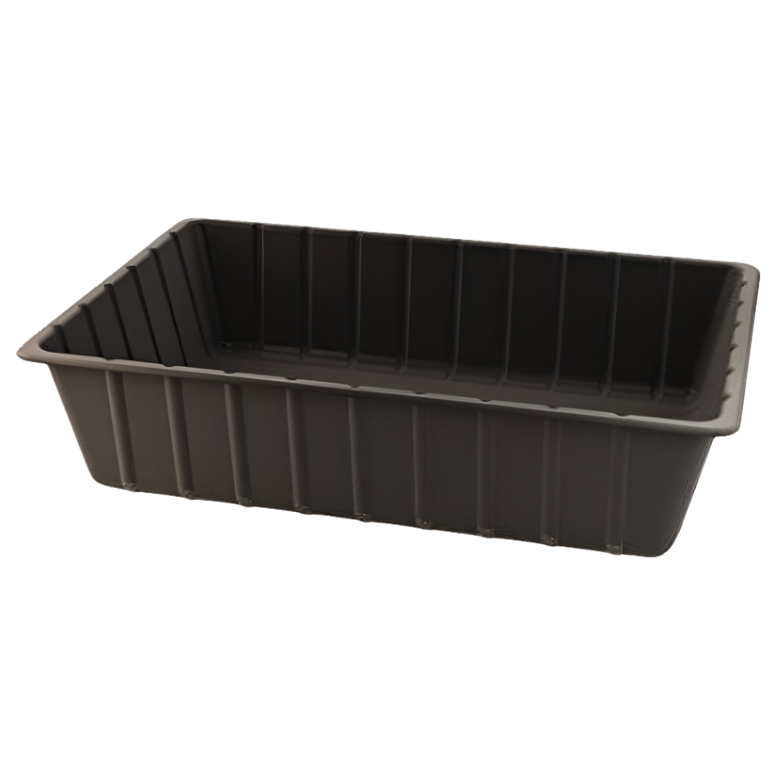 Large Black High-Density Plastic Utility Tub
