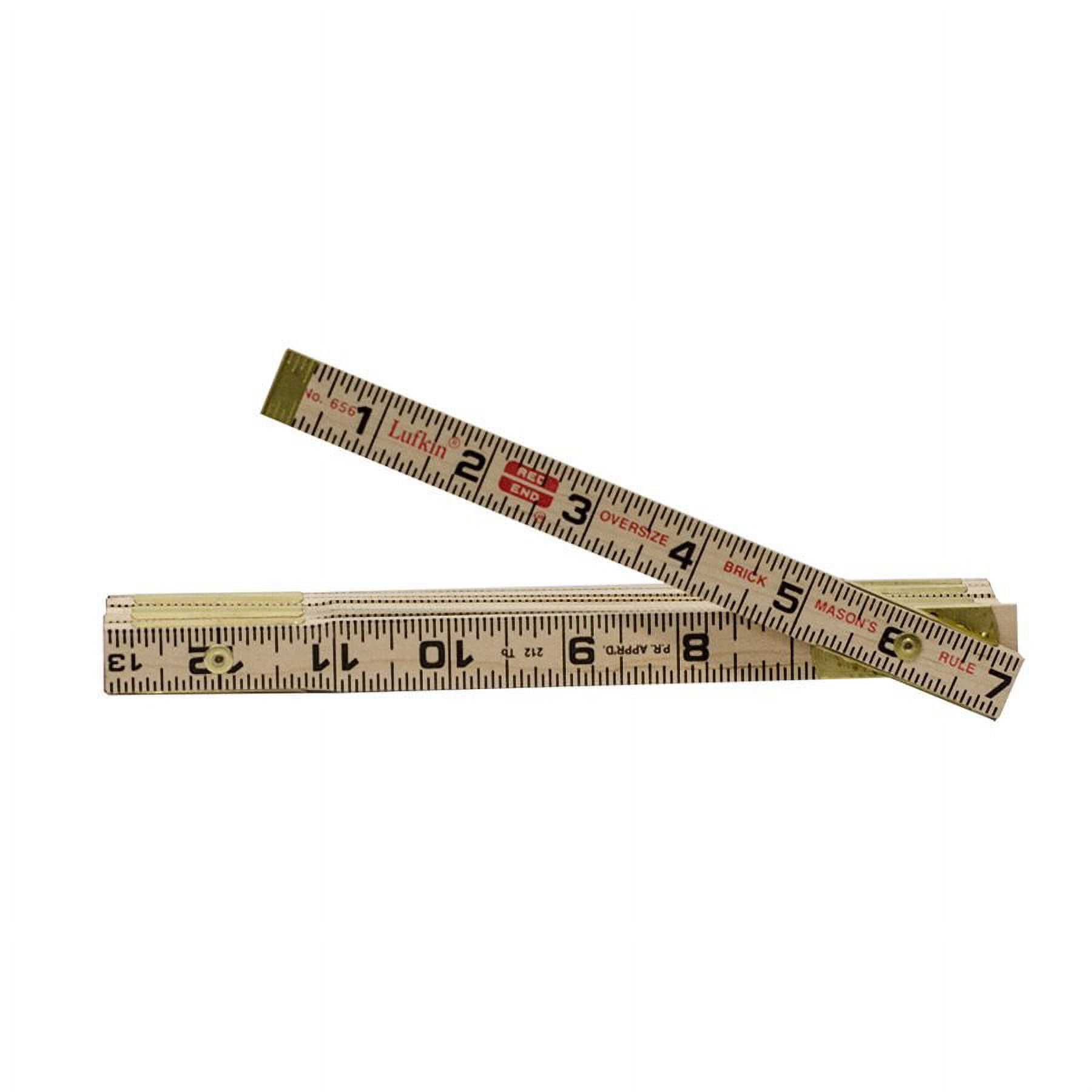 Bondor Ruler Bon 11-459 Rule - Wood - Oversize Brick - 6 Foot - Walmart.com