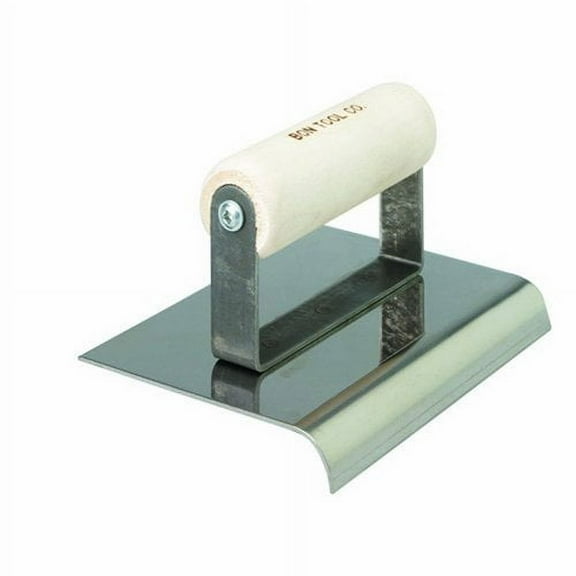 Bon 12-461 10-Inch by 4-Inch Stainless Steel Concrete Sidewalk Edger with 1-1/2-Inch Radius and 1-1/