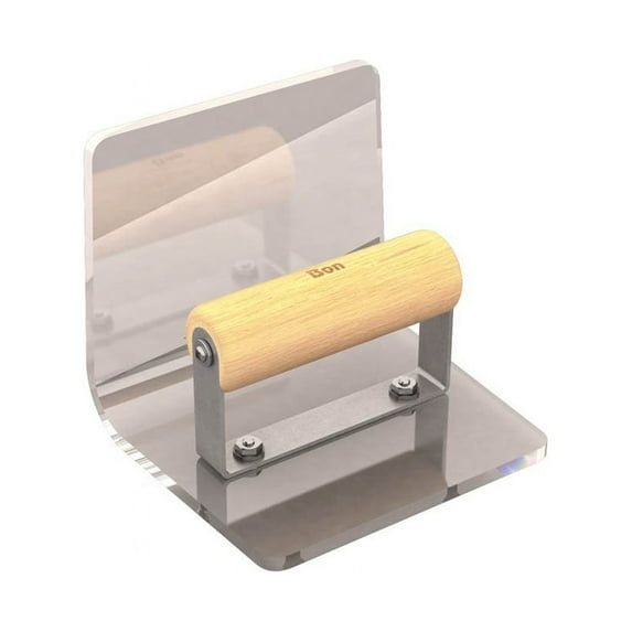 Bon 12-696 Step Tool - Plex Inside 6-inch X 5-inch - 3/4-inch Radius 5-inch Lip Wood Handle