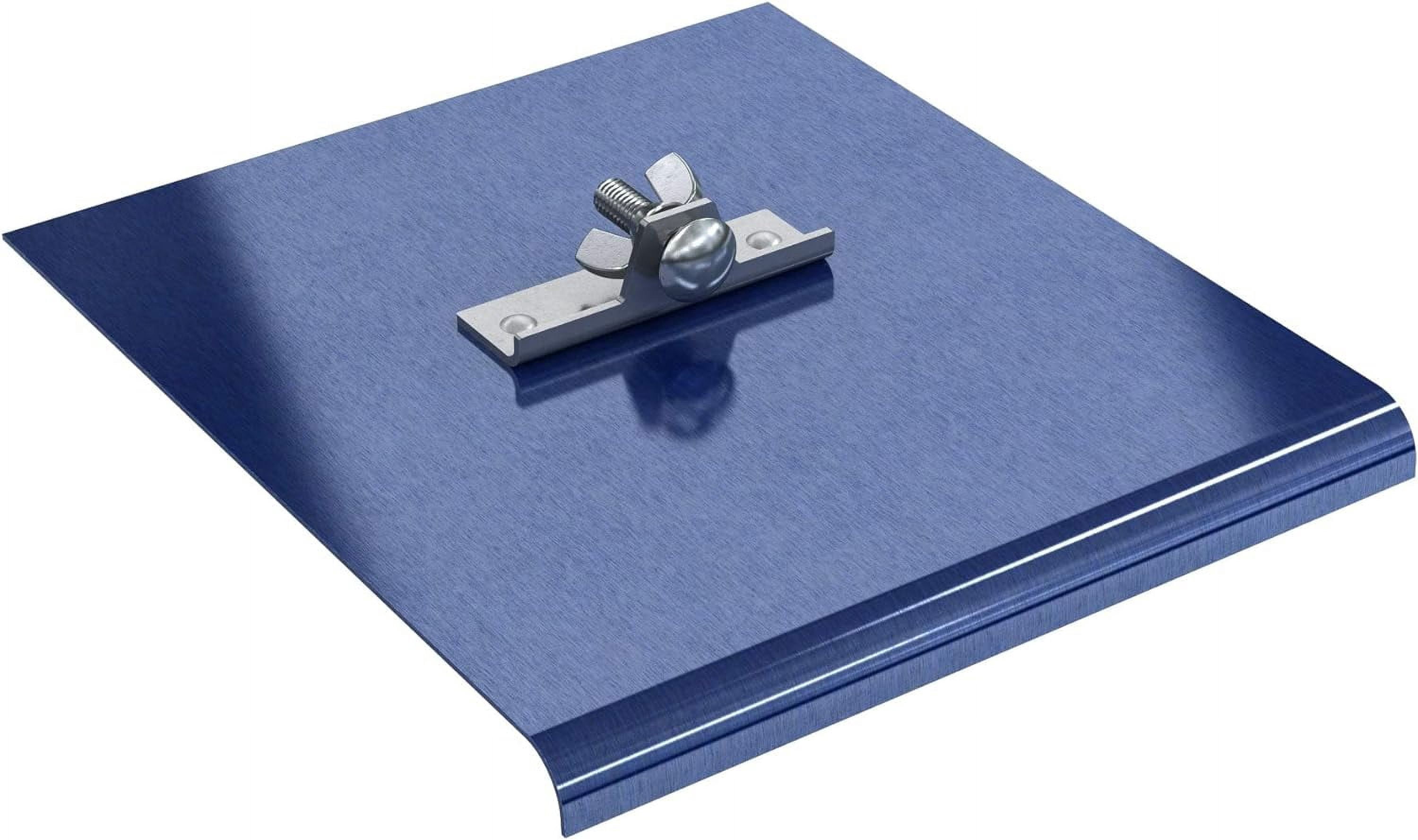 Bon 12-464 Concrete Sidewalk Edger - 10x6 Inch Stainless Steel With 3/4" Radius & Wood Handle