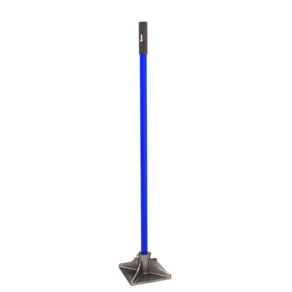 Bon 22-802 Cast Head Dirt Tamper With Bolted Steel Handle, 10-Inch X 10-Inch
