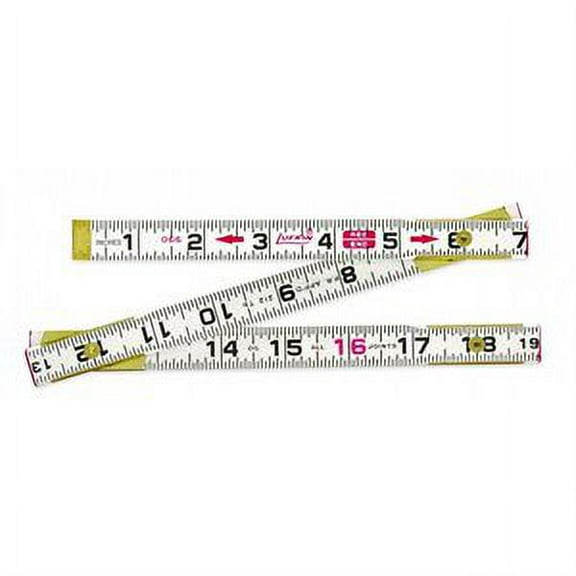 Bon 34-109 Flat Reading Wood Rule 6 Foot