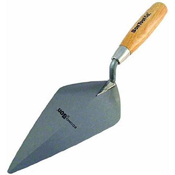 Bon 73-277 Blocklayer Trowel - Steel Narrow London, 12-in. Wood Handle
