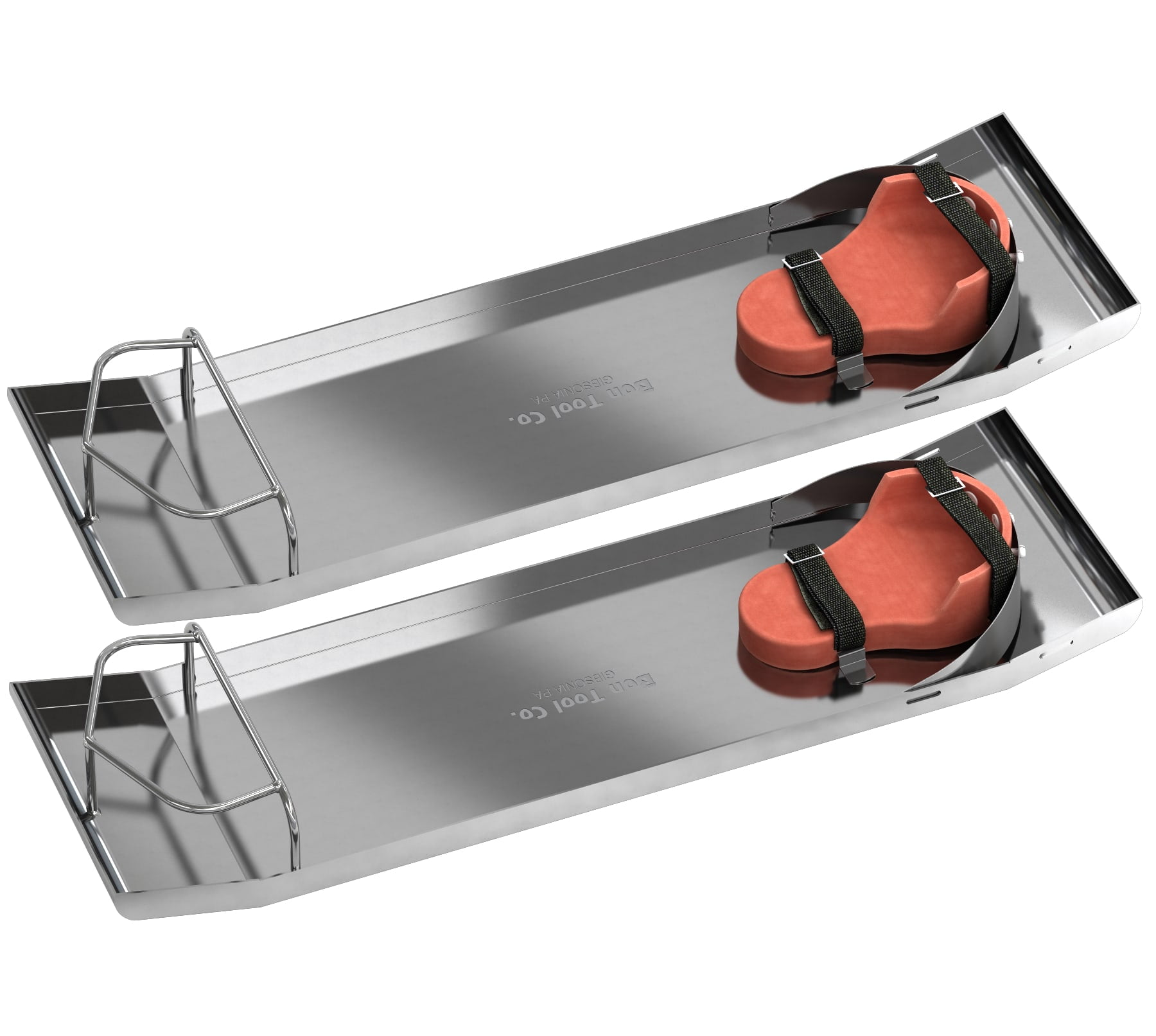 Bon 82-145 Knee Boards, Stainles Steel Curved End With Knee Pads