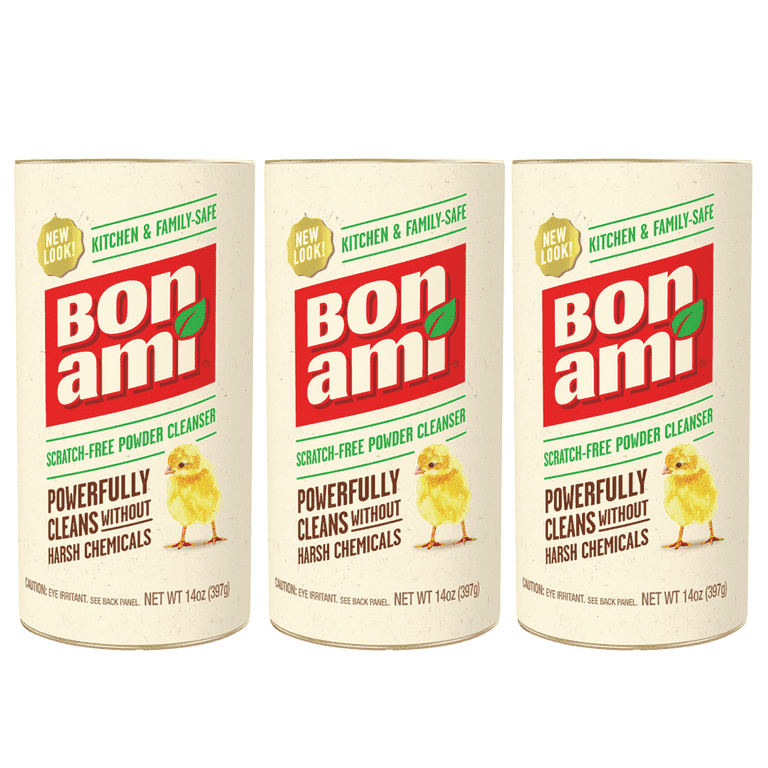 Bon Ami Powder Cleanser, 14 oz. 3 Pack, Eco-Friendly Household