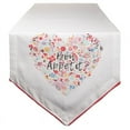 thumbnail image 1 of Bon Apetit Sleur Heart Print Table Runner 14x72, 1 of 3