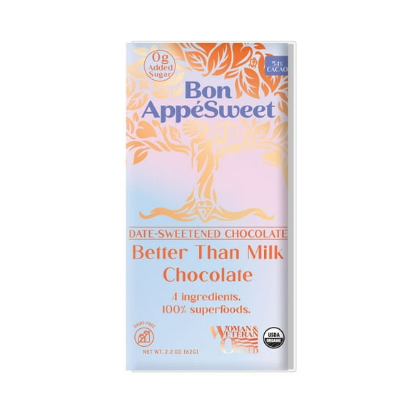 Bon AppeSweet Better Than Milk Chocolate Bar 2.2 oz