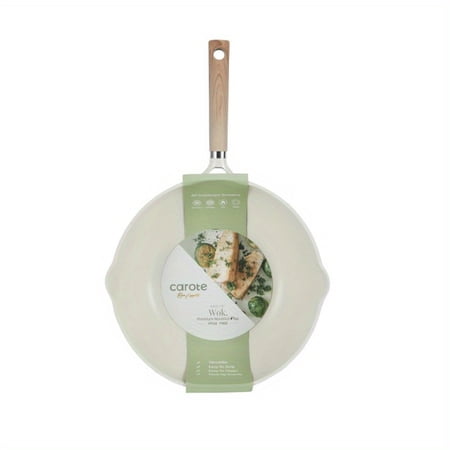 Bon Appetit 5.8QT Nonstick Wok & Sauté Pan - Induction/Gas/Electric Compatible - Scratch-Resistant Heavy Duty Design - Professional & Home Kitchen Essential