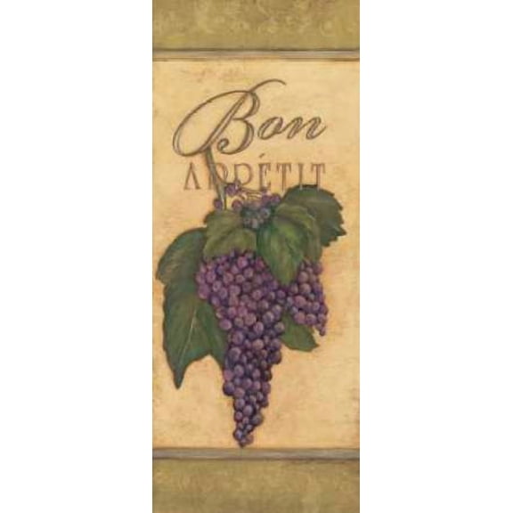 Bon Appetit Canvas Art - Stephanie Marrott (10 x 20)