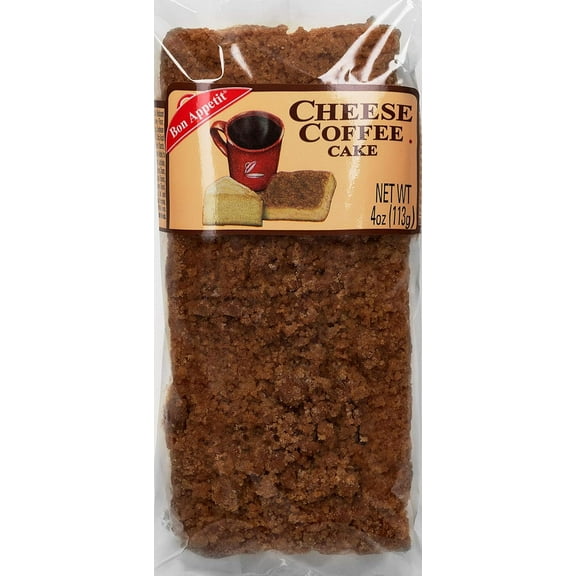 Bon Appetit Cheese Coffee Bar Cake, 4 oz - Perfect with Coffee (Pack of 8)