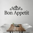 thumbnail image 1 of Bon Appetit Creative Wall Sticker French Text Home Decor Dining Room Decoration Removable Wall Decals Art Murals 93x43cm, 1 of 4