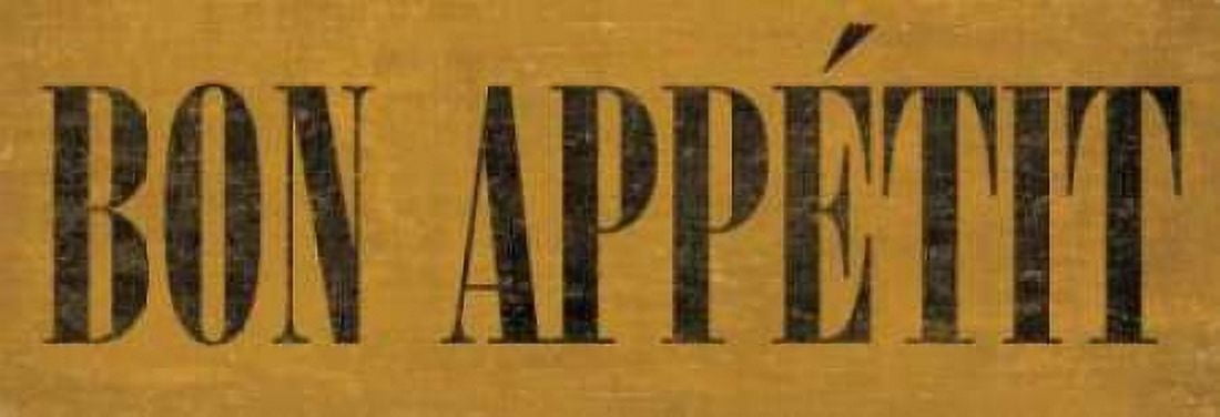 Bon Appetit IV Canvas Art - N Harbick (12 x 36)