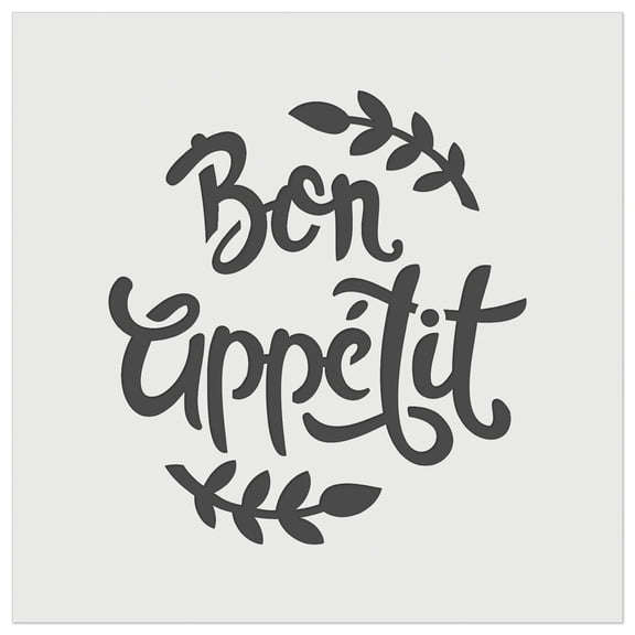 Bon Appetit Kitchen DIY Cookie Wall Craft Stencil - 11.5 Inch