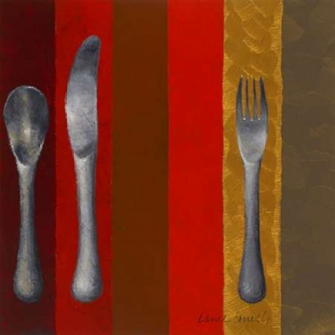 Bon Appetit Stripes II Canvas Art - Lanie Loreth (24 x 24)