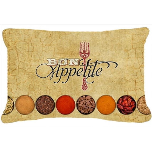 Bon Appetite And Spices Indoor & Outdoor Fabric Decorative Pillow