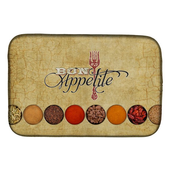 Bon Appetite and Spices Dish Drying Mat
