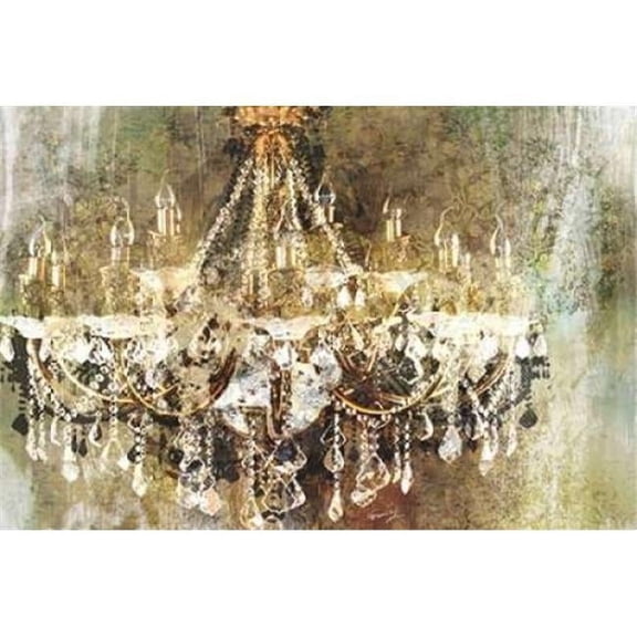 Bon Art PDXEY27586LARGE Chandelier Art Poster Print by Eric Yang, 24 x 36 - Large