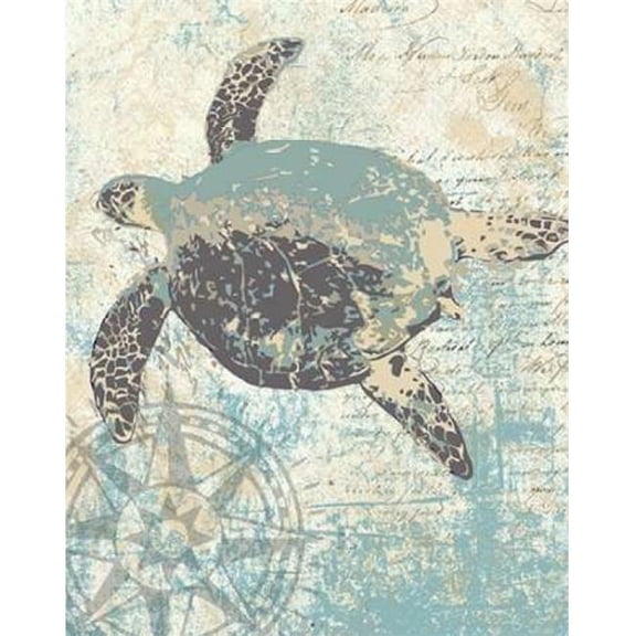 Bon Art PDXPB24542LARGE Sea Turtles II Poster Print by Piper Ballantyne, 22 x 28 - Large