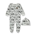 thumbnail image 1 of Bon Bebe Baby Boys' 2-Piece Bears Coveralls Set Color: white Size: 6 - 9 months, 1 of 3