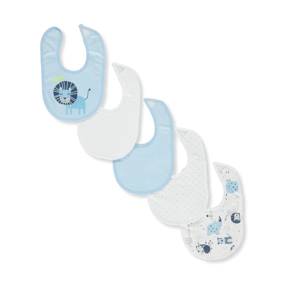 Bon Bebe Baby Boys' 5-Pack Bibs
