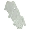 thumbnail image 1 of Bon Bebe Baby Unisex 3-Pack L/S Bodysuits, 1 of 2