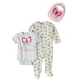 thumbnail image 1 of Bon Bebe Newborn Baby Girl Take-Me-Home, 3pc Set, 1 of 2