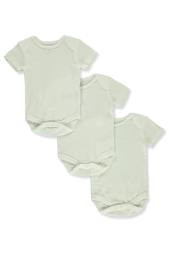 Unisex S/S 3-Pack Bodysuits - white, 18 months (Infant)