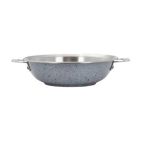 Bon Chef 60015STARLIGHT 12 in. Hotstone Starlight Cucina Chefs Pan with Lid & 2 Side Handles - Induction Bottom