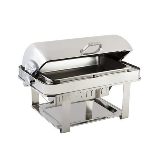 Bon Chef 12004CH Dripless Rectangle Chafer with Chrome Trim