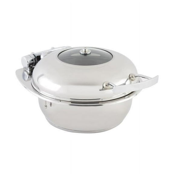 Bon Chef 20303 Small Round Induction Chafer with Glass Induction Food Pan