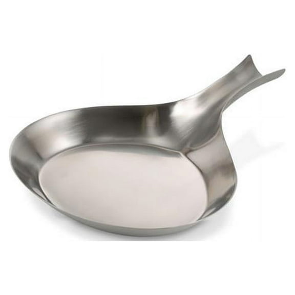 Bon Chef 5112 10 x 14.12 in. Stainless Steel Brush Serving Skillet