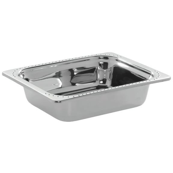 Bon Chef 5309 Stainless Steel Rectangle Half Size Food Pan, Bolero Design, 3 Quart Capacity, 13" Length x 10-1/2" Width x 2-3/4" Height