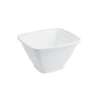Bon Chef 53303IVORY 10.25 x 9 x 6 in. Dynasty Square Bowl, Ivory