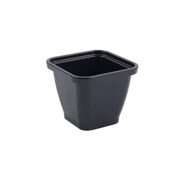 Bon Chef 53306BLACK 5.25 x 5.25 x 5 in. Dynasty Square Bowl, Black