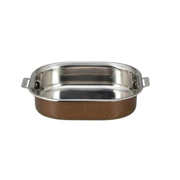 Bon Chef 60004CLDCOFFEE 7 qt Hotstone Coffee Cucina French Oven with Lid - Induction Bottom