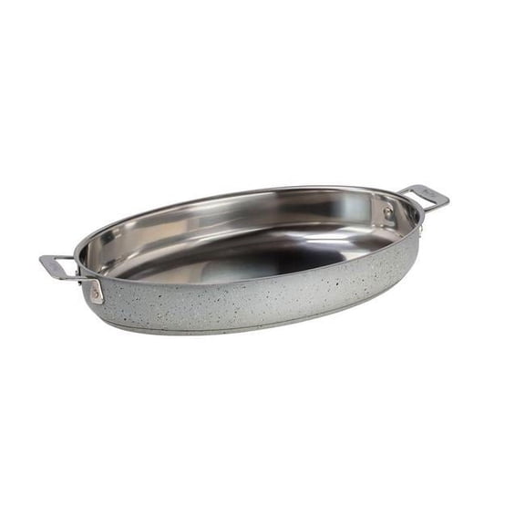 Bon Chef 60018DESERT 4 qt Hotstone Desert Cucina Oval Augratin - Induction Bottom
