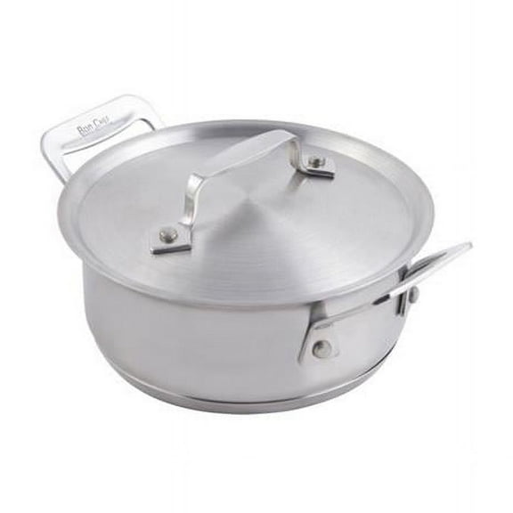 Bon Chef 60025 6.75 in. dia. Cucina Pan with Lid & Induction Bottom, 40 oz
