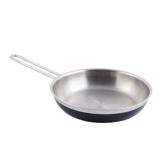 Bon Chef 60030HF Stainless Steel Induction Bottom Cucina Pot with Cover, Hammered Finish, 6 Quart Capacity, 12-3/8" Diameter x 3" Height