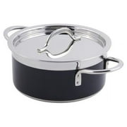 Bon Chef Cucina Handled Pan Collection 2 1/2 qt Oval Stainless Steel Au Gratin Pan - 12"L x 8 7/8"W x 1 1/2"H