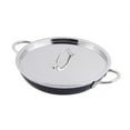 thumbnail image 1 of Bon Chef 60304BLACK 10.12 x 1.87 in. Classic Country French Collection Saute 1 quart Pan & Skillet with Cover Double Handle, Black - 20 oz, 1 of 1