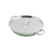 Bon Chef  Classic Country French Collection Saute 1 quart Pan & Skillet with Cover Double Handle - Lime - 20 oz