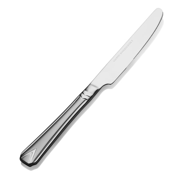 Bon Chef S1312 Gothic 18/8 Stainless SH European Dinner Knife - Dozen