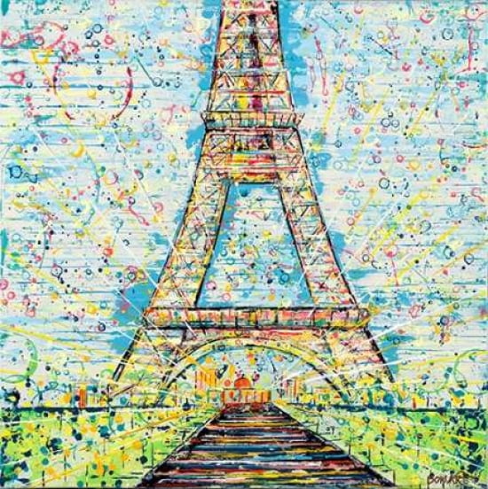 Bon Jour Canvas Art - Ben Bonart (24 x 24)