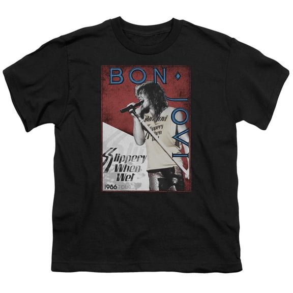 Bon Jovi - 86 Tour - Youth Short Sleeve Shirt - Large