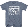 thumbnail image 1 of Bon Jovi Big Bon Jovi Indigo Heather Adult T-Shirt, 1 of 2