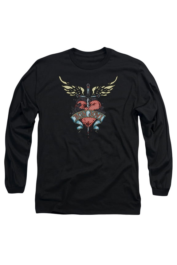 Bon Jovi - Daggered - Long Sleeve Shirt - Large