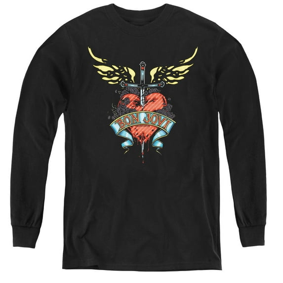 Bon Jovi - Daggered - Youth Long Sleeve Shirt - Large